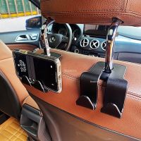 Universal Car Headrest Hanger Hook Multifunction Seat Back Phone Holder Handbag Purse Hanger Fastener Clip Car Accessories  Gauges