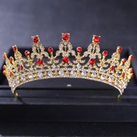 【CW】 Baroque Crowns And Tiaras Rhinestone Diadem Bridal Wedding Hair Accessories Jewelry