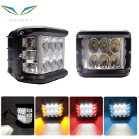 4 "ไฟ LED ทำงาน2x Dual นักกีฬาด้านข้าง Led Light 45W Led Pod ปิดแผนที่กระพริบสำหรับรถบรรทุกรถกระบะ Suv