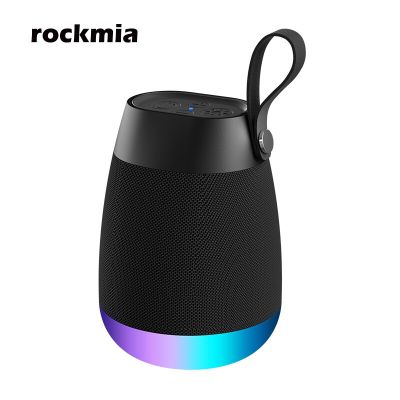 Rockmia EBS-702 Mini Portable Camping Speaker Outdoor Waterproof IPX4 LED RGB Light Music Box Bluetooth 5.0 TWS Function Wireless and Bluetooth Speake