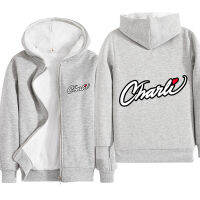 Charli DAmelioเด็กซิปเสื้อแขนยาวHooded Coatเสื้อกันหนาวรูปแบบการพิมพ์ฤดูใบไม้ร่วงฤดูหนาวบวกกำมะหยี่ผ้าฝ้ายA1824เสื้อผ้าเด็กใส่ลำลองสำหรับฤดูใบไม้ร่วงฤดูหนาวหลวมเสื้อคาร์ดิแกนกีฬา