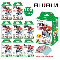 Instax Mini Film White 10 20 40 60 80 100 Sheets For FUJI Instant Photo Camera Mini 11 Mini 9 8 7S 70 + Free Stickers