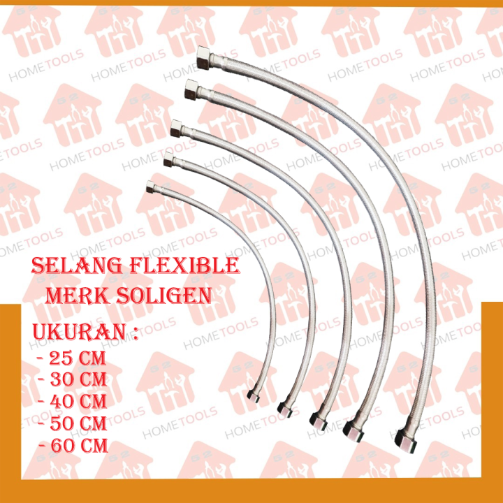 Selang Flexible Anyam Kran Wastafel Toilet Varian Flexible Soligen Lazada Indonesia