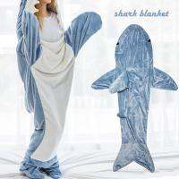 Wearable Shark Blanket Hoodie For Women Fleece Kigurumi For Men With Sleeves Soft Cozy Shark Sleeping Bag Mens Shark Pajamas