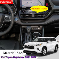 ABS รถ Center Air Conditional แผงเลื่อมภายในสติกเกอร์ตกแต่งรถอุปกรณ์เสริมสำหรับ Toyota Highlander Kluger 2021 2022