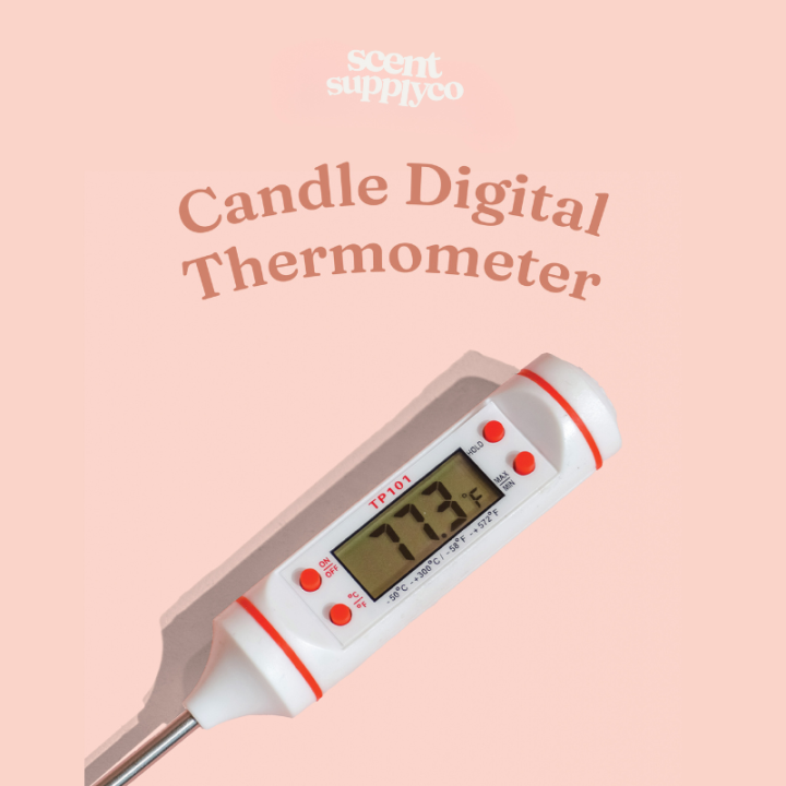 Needle thermometer for measuring temperature of wax