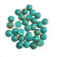 20PCS Natural Stones Blue turquoise Jade Stone Cabochon No Hole Beads for Making Jewelry DIY Ring accessories Scattered beads