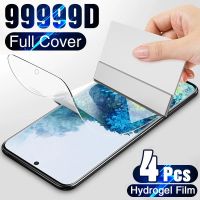 [CNIU digital accessories] 4Pcs Hydrogel ฟิล์มหน้าจอสำหรับ Samsung Galaxy S10 S20 S9 S8 Plus S22 S21 Ultra ป้องกันหน้าจอสำหรับ Note 20 9 10