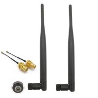 2Set 2.4GHz Antenna 5dbi RP SMA Male Connector 2.4G wiFi antenne RP SMA 2.4G 5DB WiFi antenna 15CM SMA Female to IPX 1.13 Cabl