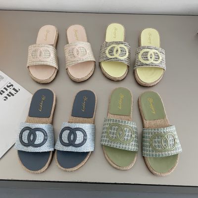Small sweet wind cool fashion slippers female 2023 summer new han edition fisherman outside a word bring the slippers shoes wear sandals