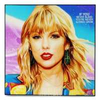 Taylor Swift #3 เทย์เลอร์ สวิฟต์ นักร้อง นักแต่งเพลง Billboard รูปภาพ​ติดผนัง pop art พร้อมกรอบและที่แขวน กรอบรูป แต่งบ้าน ของขวัญ โปสเตอร์