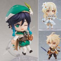 Nendoroid Genshin Impact 1718 Lumine 1717 Traveler Aether 1795 โมเดลตุ๊กตาฟิกเกอร์ อนิเมะ Venti Change Face ของเล่นสําหรับเด็ก