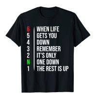 Motorbike Motorcycle Gears When Life Gets You Down Casual T Shirts Rife Tops Tees Cotton Mens Funny