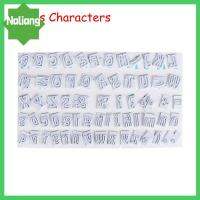 NALIANG ครัวรับประทานอาหารตกแต่งพลาสติกบิสกิตอักษรตัวอักษรที่ตัดคุกกี้พิมพ์ทำเค้ก