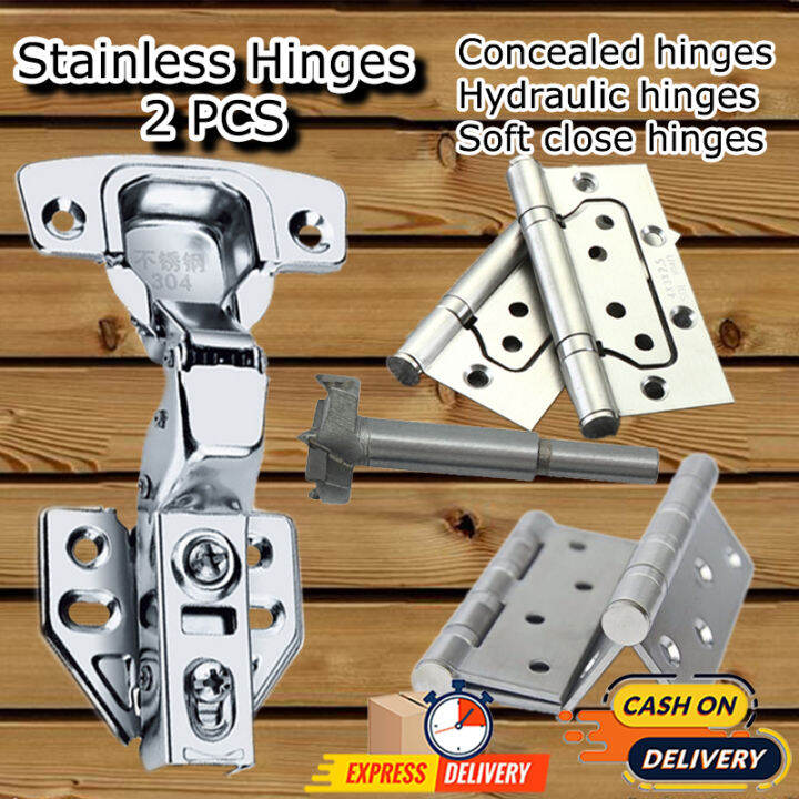 Hydraulic soft close and ODR concealed hinges Door hinges 35mm Drills
