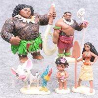 ToyStory 6ชิ้น/เซ็ต4.5-10ซม.Moanas Princess Maui หัวหน้า Tui Tala Heihei Pua Action Figure Brinquedo ของเล่นเด็กวันเกิดของขวัญใหม่ปีของขวัญ