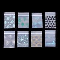 【CW】❇☼□  100Pcs Plastic Ziplock Jewelry Small Thicker Packing Pouches Reusable Pochette Lock Sack