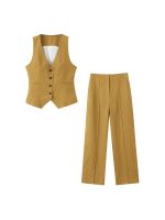 【DT】hot！ Kumsvag 2023 2-Pieces Sets Vests Coats and Trousers Female ELegant Street Suits Clothing