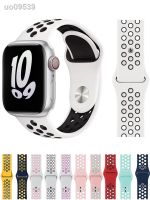 ☾☇สายซิลิโคนสำหรับสายคาด Apple Watch 44มม. 45ม. 41มม. 40มม. 44มม. Ultra 49มม. 45มม. Iwatch Series 7 8 6 5 Se 4 3