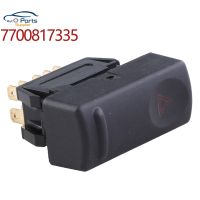 New 7700817335 Hazard light Warning Flash button switch for Renault 19 II B C53 D53 L53 S53 853 1991-1995