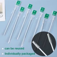 【cw】 10Pcs Individually Packaged Soft Hair Glass Tube Cleaner Brushes Bottle Pipe Baby ！