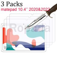 3ชิ้นสำหรับ Huawei Matepad 10.4 2022กระจกเทมเปอร์ปกป้องหน้าจอ3แพ็คแท็บเล็ตป้องกันฟิล์ม