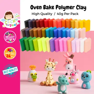 PINK Oven Bake Clay (125g), Polymer Clay Art