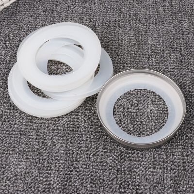 10 Reusable Silicone Airtight O Ring Leak Proof Super Seal Sealing Gasket Standard Mason Jar Plastic Storage Cup Lids Seal Rings Gas Stove Parts Acces