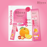 กลูต้า Bloss Gluta Shot Drink 15 ml. x 10 pcs. ( บลอสส์ กลูต้า ช็อต ดริ้งค์ 15 มล. x 10 ซอง จำนวน 1 กล่อง) กลูต้าช็อตยืนหนึ่งเรื่องผิวขาว