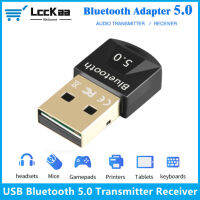 LccKaa USB Bluetooth Adapter 5.0ตัวรับสัญญาณบลูทูธ USB Bluetooth 5.0 Dongle BT Transmitter Mini Adapter สำหรับ PC แล็ปท็อป Speaker