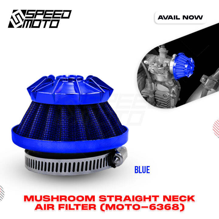 7CM MUSHROOM STRAIGHT NECK AIR FILTER MOTO 6368 / UNIVERSAL STRAIGHT