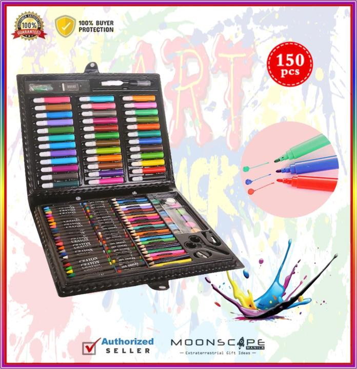 150 Pcs/Set Drawing Tool Kit Kids Art Set Painting Brush Art