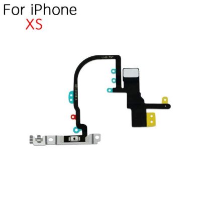 【❖New Hot❖】 anlei3 ปุ่มเปิด/ปิดไอโฟนสวิตช์เปิด/ปิดแสงแฟลชชิ้นส่วนอะไหล่ Mic Flex Cable สำหรับ Iphone X Xr Xs Max