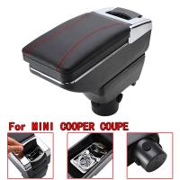 ที่เท้าแขนในรถคอนโซลกล่องเก็บของสำหรับ MINI COOPER COUPE รถที่พักแขนถ้วย Ashtray อุปกรณ์เสริมรถยนต์