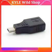 KYLE Wild Shop Universal USB 2.0 A To Mini B 5-Pin Female Male Adapter Mini Type-A B Jack Splitter for Smart Phone OTG Converter