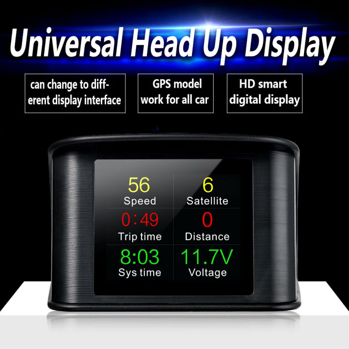 hud-obd2-head-up-display-สำหรับรถยนต์-smart-gauge-ความเร็วดิจิตอล-rpm-อุณหภูมิน้ำการใช้เชื้อเพลิง-smart-car-system-รถ-auto-อุปกรณ์เสริม
