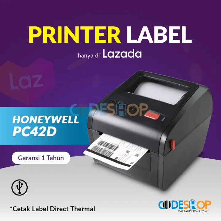 Honeywell PC42D Direct Thermal Printer Label Port USB Lazada Indonesia