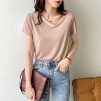 ▬ 52747 Comfortable Modal Short-Sleeved T-Shirt Women Summer Thin Top