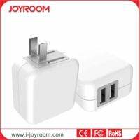 ??HOT!!ลดราคา?? Joyroom Double USB Ports 5V/2.1A International Standard Plug Charger Adapterอดาร์ปเตอร์ หัวชาร์จ ปลั๊กชาร์จ ##ที่ชาร์จ แท็บเล็ต ไร้สาย เสียง หูฟัง เคส Airpodss ลำโพง Wireless Bluetooth โทรศัพท์ USB ปลั๊ก เมาท์ HDMI สายคอมพิวเตอร์