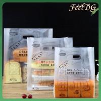 FEELDG 100PCS ขอบคุณนะครับ ถุงพลาสติกใส่ของ โปร่งใสโปร่งใส พร้อมมือสำหรับเด็ก ถุงห่อคุกกี้ขนม น่ารักน่ารักๆ กระเป๋าใส่เครื่องประดับ ถุงบรรจุภัณฑ์ของขวัญคริสต์มาส ตกแต่งปาร์ตี้งานแต่งงาน