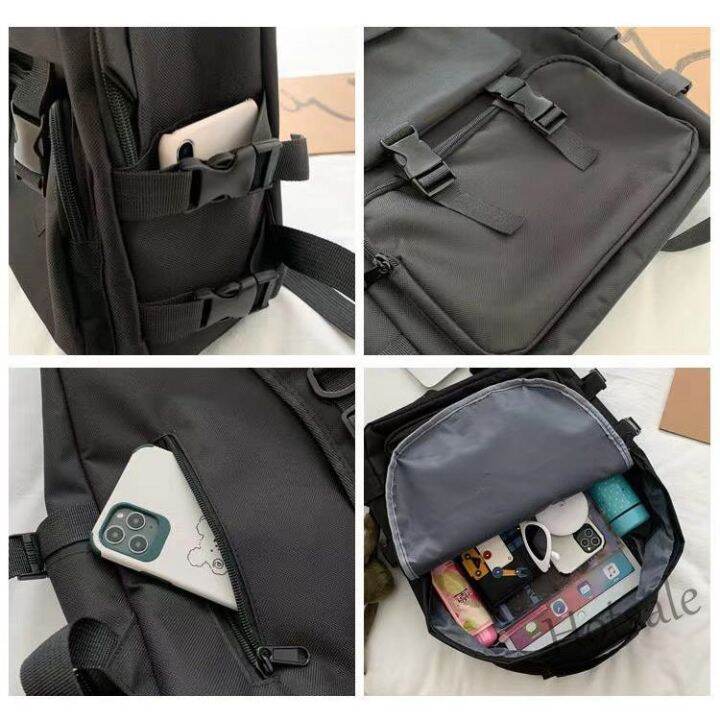 hot-sale-c16-japan-and-south-korea-dark-schoolbag-mens-and-womens-large-capacity-backpack