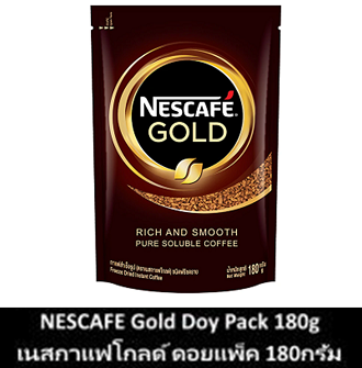 เนสกาแฟ โกลด์ กาแฟสำเร็จรูป พรีเมี่ยม ชนิดถุง 180 กรัม