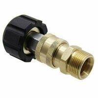 Set Pressure Washer Adapter To 1/4“ 3/8“ Universal Swivel 14mm 5000 PSI Accessory For Spray Tool Quick Connect Watering Systems Garden Hoses