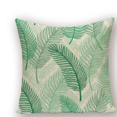 Tropical Plants Cushion Cover Polyester Decorative Pillowcases Summer Style Pillow Cover Decorative Home Sofa Pillowcase