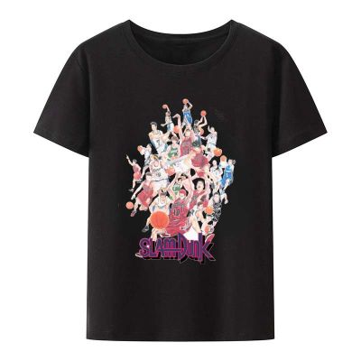 Anime Slam Dunk T-Shirt Basketball Manga Graphic Men Short Sleeve Tee Top Summer Casual Streetwear Clothes