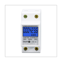 Din-Rail Energy Meter 5-80A LCD Backlight Digital Display Single Phase Electronic Energy KWh Meter