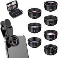 Universal Mobile Phone Lens Wide-angle Macro Fisheye Lens Seven In One Set External Camera Close Range Lens Ten In One Set Lens