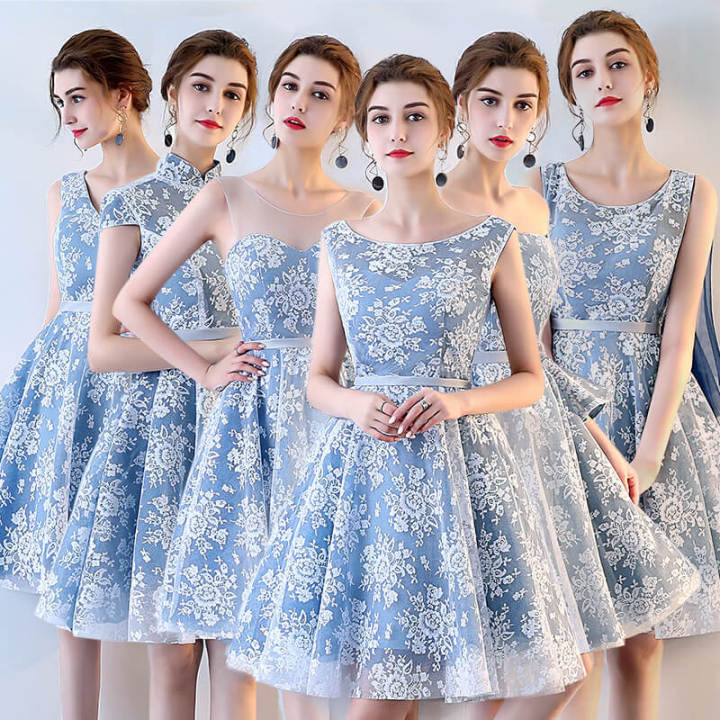 bridesmaid-dress-2022-new-korean-version-of-short-slim-blue-evening-dress-sister-group-bridesmaid-dress-party-dress