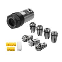 7Pcs ER11 1-7mm Spring Collets พร้อม ER11A 5mm Motor Shaft Holder Extension Rod