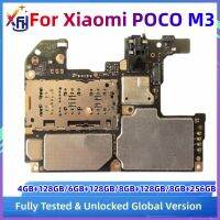 100 Original Mianboard ทดสอบเมนบอร์ดสำหรับ Xiaomi Poco M3 Logic Board ปลดล็อกวงจร MIUI ระบบ